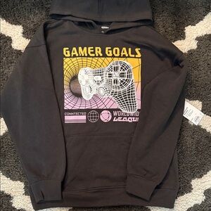 Sonoma Black Gamer Goals Hoodie with Graphic